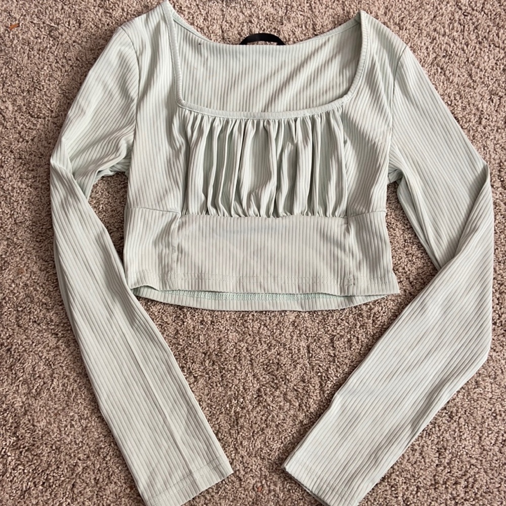 Light green blouse!